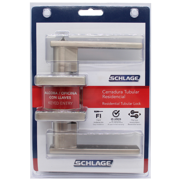 Schlage Lever Picus Entry - Sq - NS 7707007710453