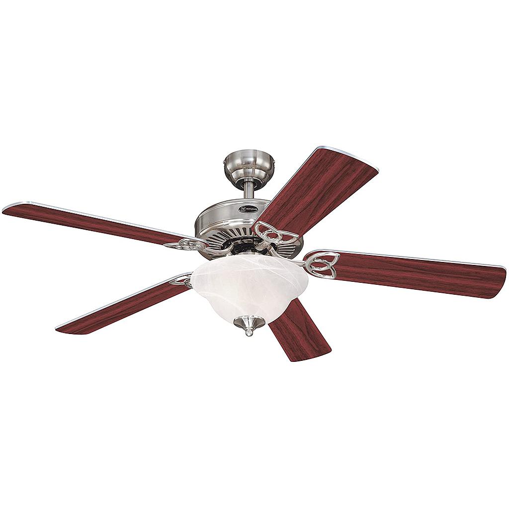 Westinghouse Vintage II Ceiling Fan 52 In., Brushed Nickel Finish (C.F.M - 3787)