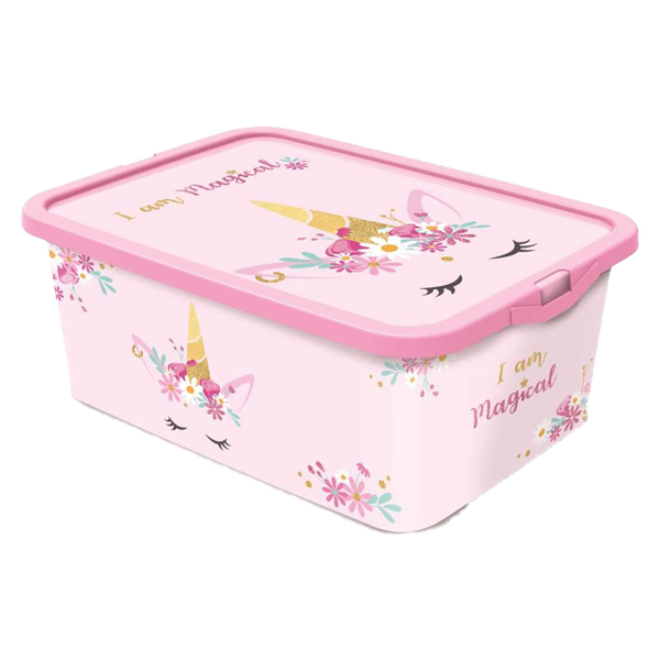****Disney Kids Storage Click Box 13L Unicorns