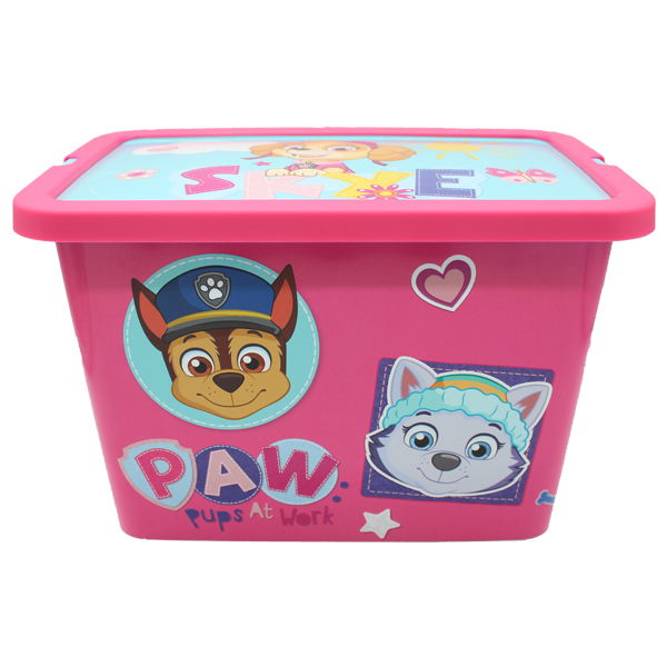 ****Disney Kids Storage Click Box 7L Paw Patrol Girls