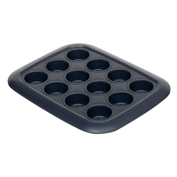 ****Michael Graves Design Non-Stick 12-Cup Muffin Pan, Carbon Steel Indigo