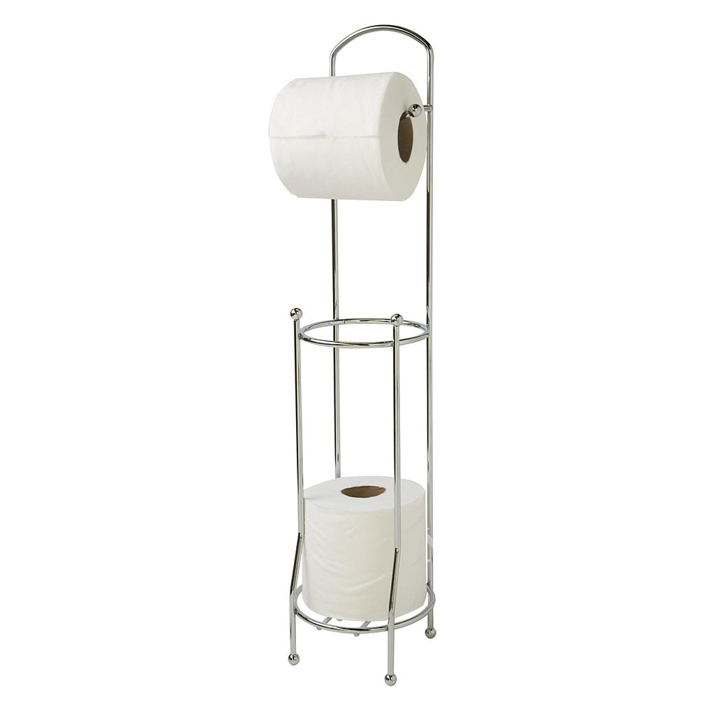 Home Basics Toilet Paper Holder with Dispenser, Chrome