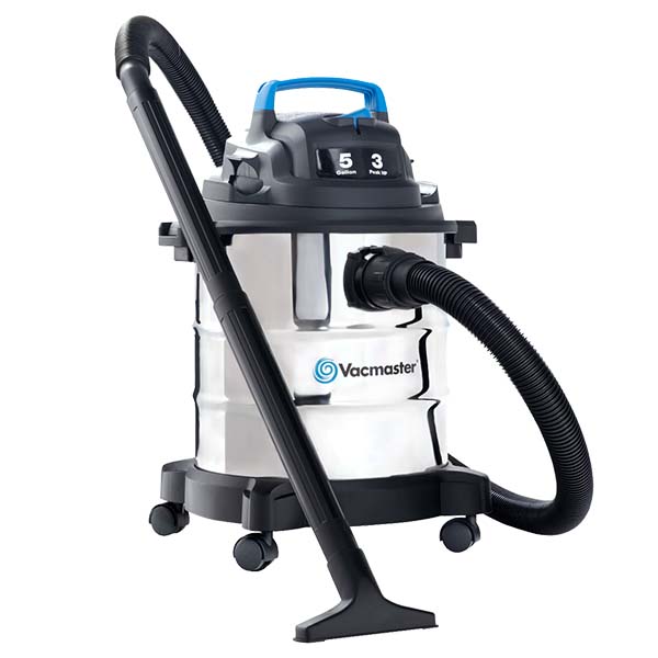 Vacmaster Vacuum Wet/ Dry 5 Gallon 3 HP SS 1-1/4-In. Hose