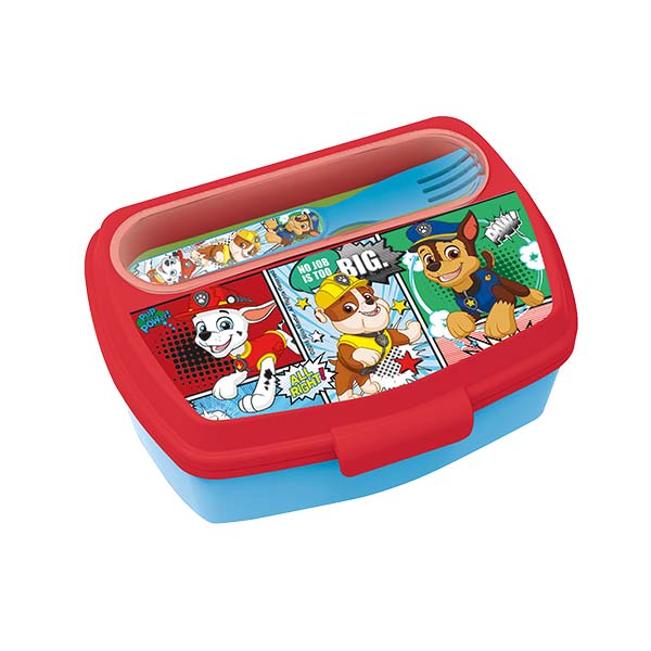 ****Disney Kids Sandwich Box with Cutlery - Paw Patrol