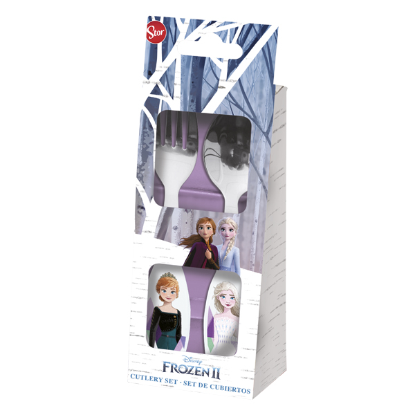 ****Disney Kids 2-pc Cutlery Set Metallic - Frozen II