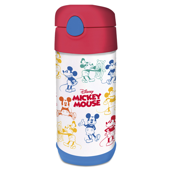 ****Disney Kids Insulated Steel Bottle 360ml with Straw - Mickey