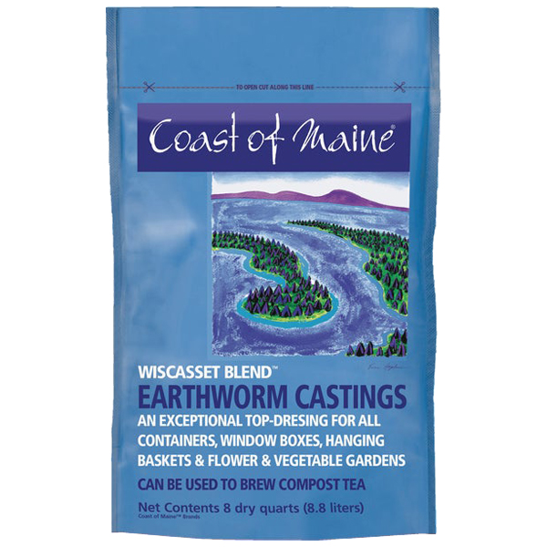 ****Coast of Maine Organic Earthworm Castings Wiscasset Blend 8 Qt