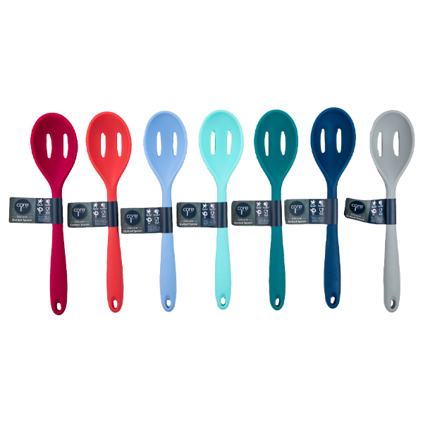 ****Core Kitchen Silicone Slotted Spoon, Neon