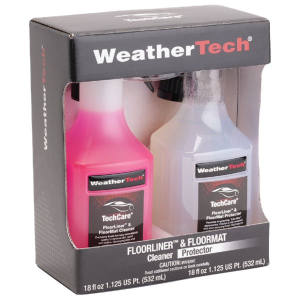 ****WeatherTech TechCare 18 Oz. Liquid Floorliner &amp; Floormat Auto Interior Cleaner and 18 Oz. Liquid Protector Kit (2-Pack)