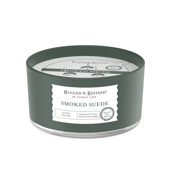 Candle Lite Rugged and Refined 16.25oz Smoked Suede