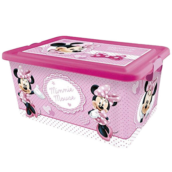 ****Disney Kids Storage Container 23L Minnie Dots &amp; Bows