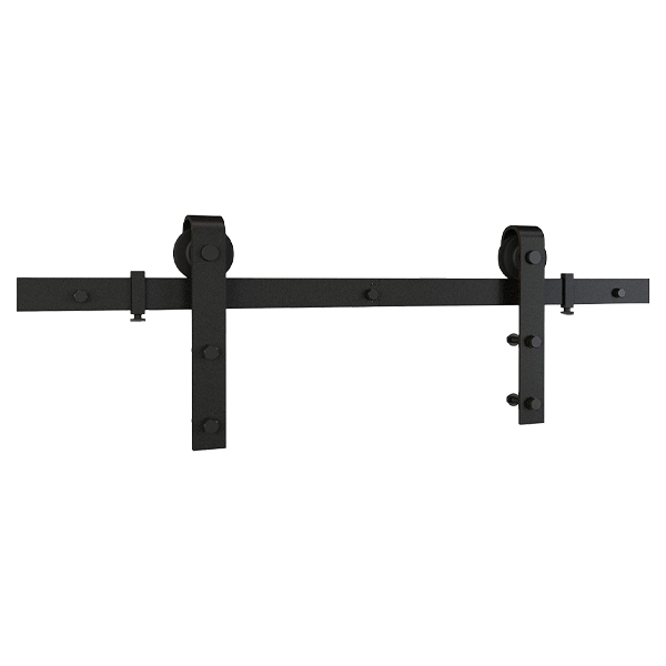 National Hardware Classic Interior Barn Door Kit 72-In., Matte Black