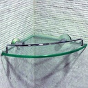 Royal Homes Glass Corner Shelf 25cm