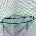 Royal Homes Glass Corner Shelf 25cm