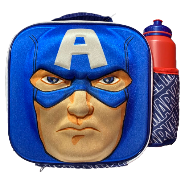 ****Disney 3D Insulated Lunch Bag &amp; Sports Bottle 530ml- Avengers