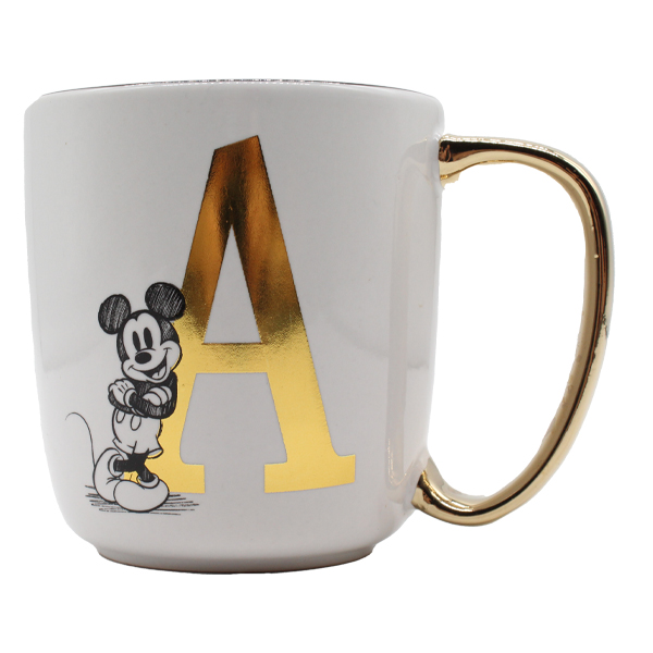 ****Disney Mickey Ceramic Alphabet Mug 13oz - A