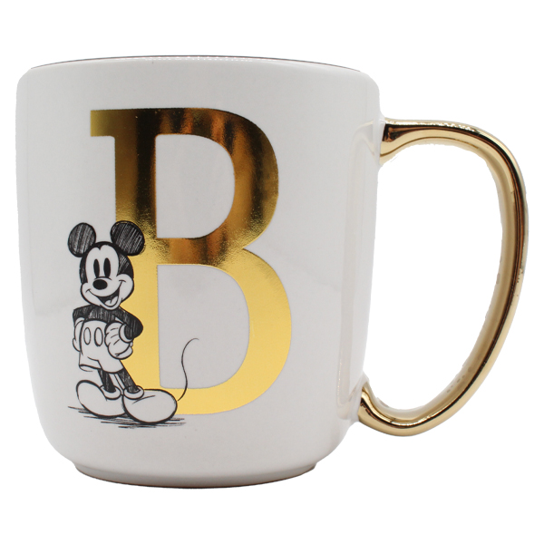 ****Disney Mickey Ceramic Alphabet Mug 13oz - B