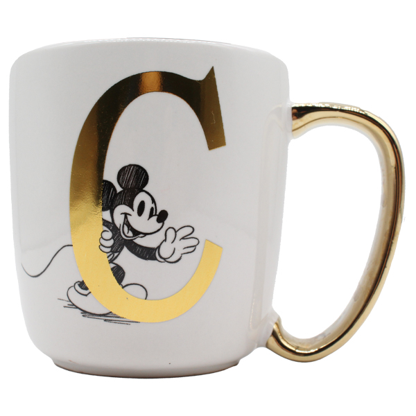 ****Disney Mickey Ceramic Alphabet Mug 13oz - C