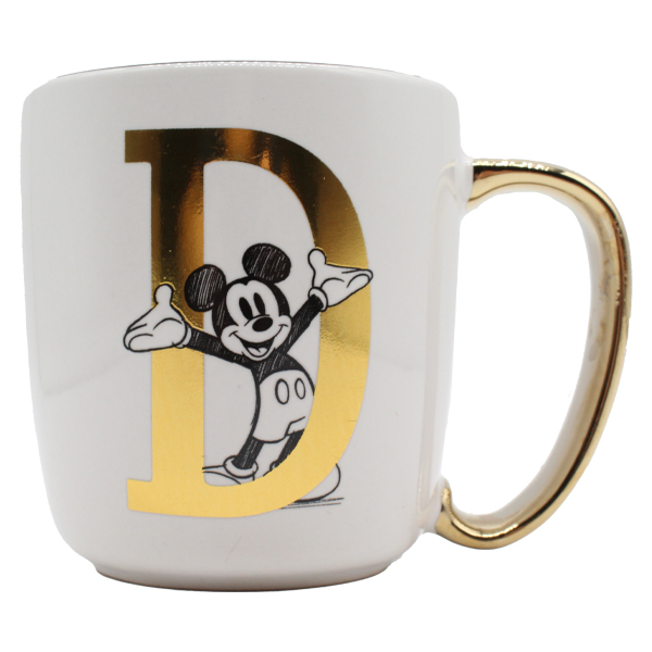 ****Disney Mickey Ceramic Alphabet Mug 13oz - D