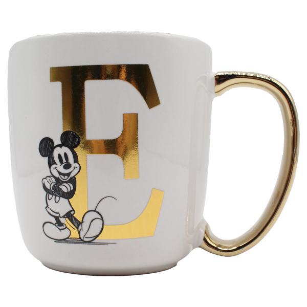 ****Disney Mickey Ceramic Alphabet Mug 13oz - E