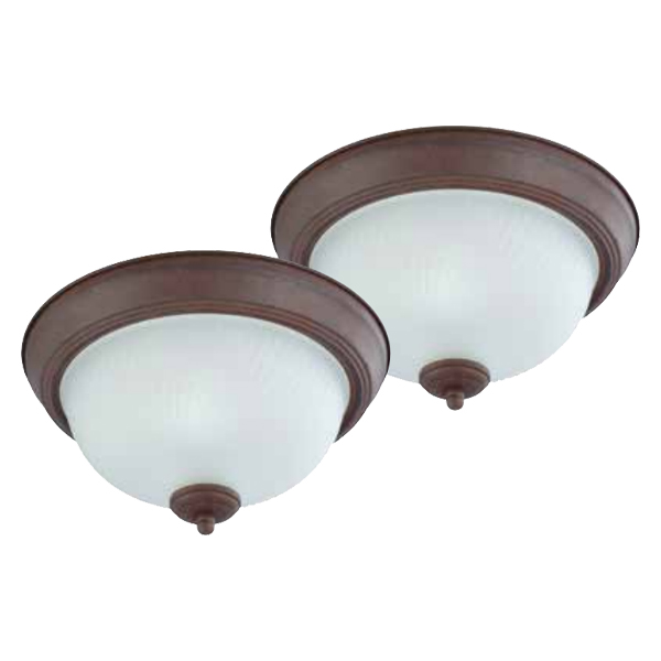 ****Westinghouse 2pk 11-In. Flush Mount Ceiling Light, Sienna