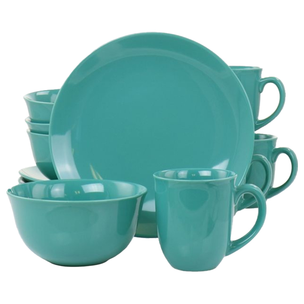 Gibson Home Mercer 12pc Dinnerware Set Green Stoneware