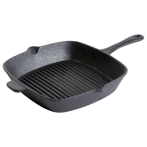 Gibson General Store Addlestone Grill Pan 10 In. Square Pre-seasoned Cast Iron