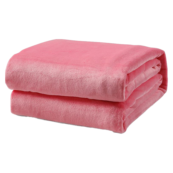 ****L'Baiet Throw Blanket 50In.x60In.- Pink Fleece