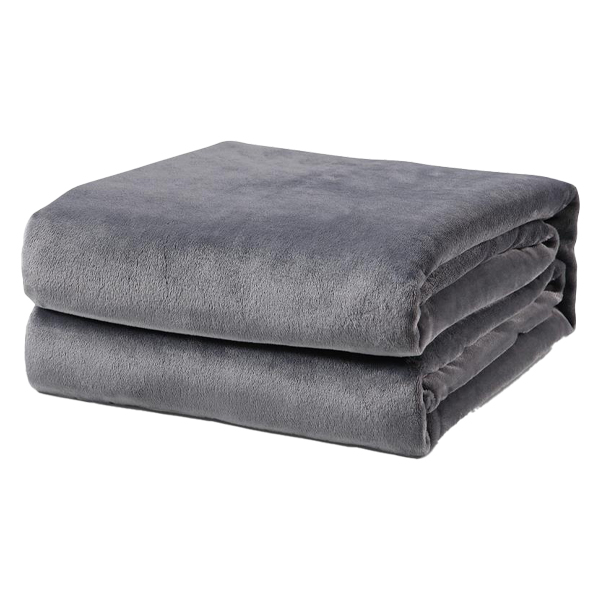 ****L'Baiet Twin Blanket - Grey Fleece