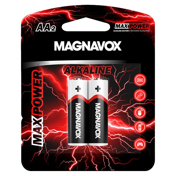 ****Magnavox AA Alkaline Batteries 2pk