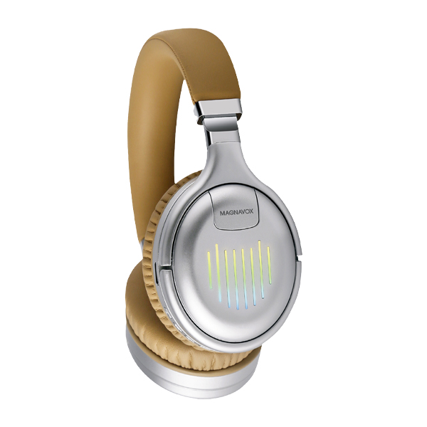 ****Magnavox Wireless Stereo Headphones, Gold/ Silver