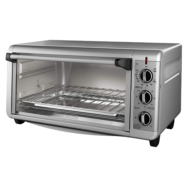 Black &amp; Decker Convection Toaster Oven, Extra Wide 8-Slice, Stainless Steel