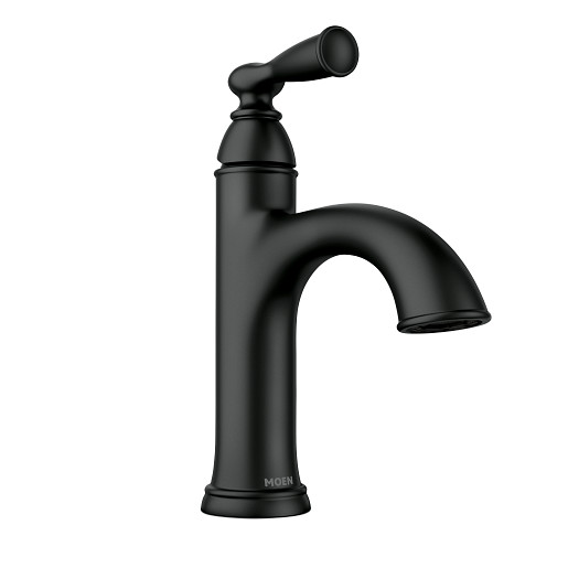 Moen Banbury One-Handle High Arc Bathroom Faucet, Matte Black