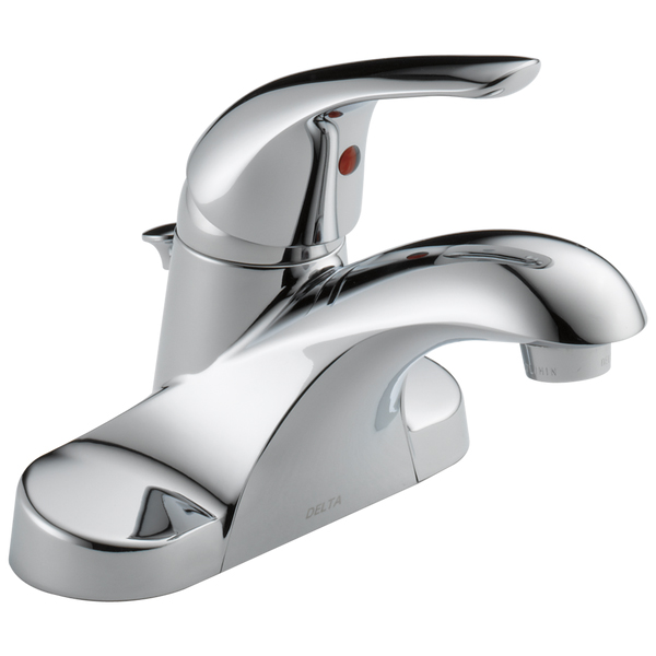 Delta 1-Handle Centerset Bathroom Faucet, Metal Pop-Up, Chrome
