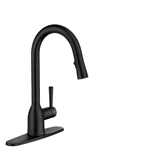 Moen Adler Kitchen Faucet One-Handle High Arc, Matte Black