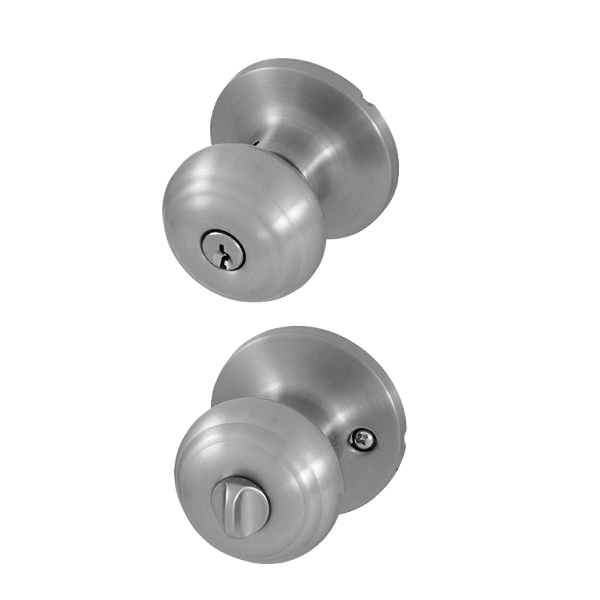 Honeywell Classic Knob Keyed Entry, Satin Chrome