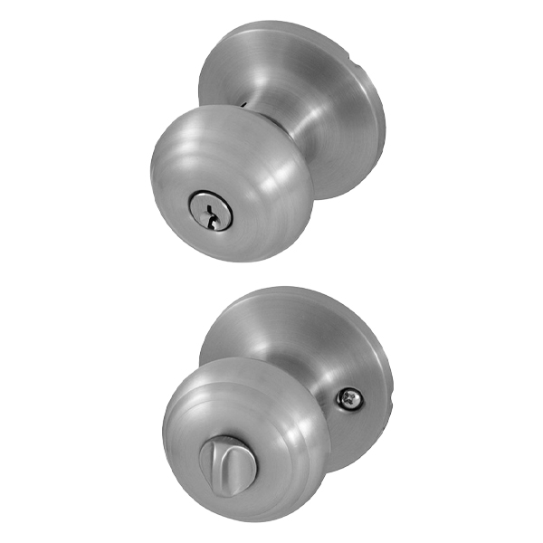 Honeywell Classic Keyed Entry Knob, Satin Nickel