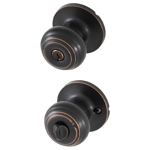 Honeywell Classic Knob Keyed Entry, Oil Rubbed Bronze