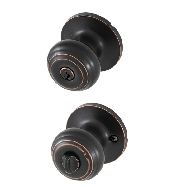 Honeywell Ball Knob Keyed Entry, Oil Rubbed Bronze