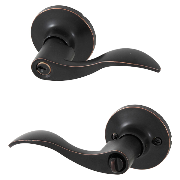 Honeywell Wave Lever Keyed Entry, Oil Rubbed Bronze