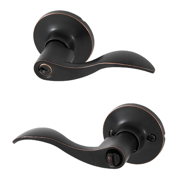 Honeywell TB Curve Lever Keyed Entry, Oil Rubbed Bronze