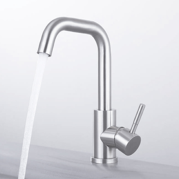 Royal Homes Bathroom Faucet, Stainless Steel