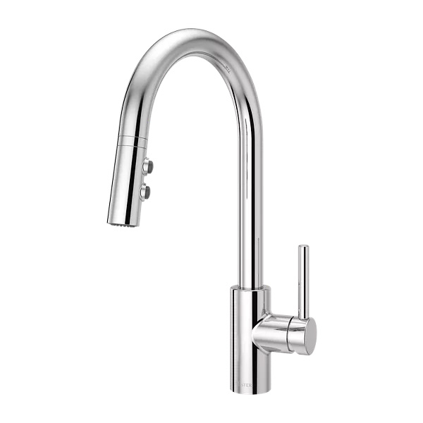 Pfister Stellen Single-Handle Pull-Down Sprayer Kitchen Faucet, Polished Chrome