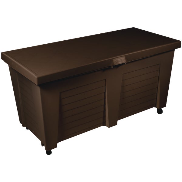 Gracious Living Resin Deck Box 65.5 Gal, Earth