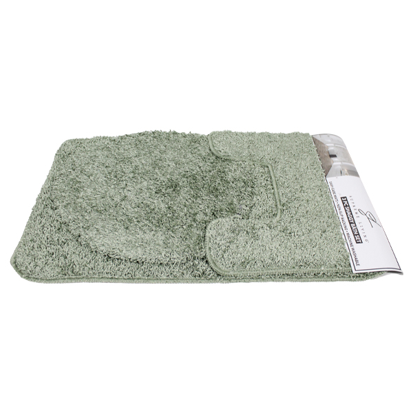Supreme Frize Collection 3pc Bath Mat Set