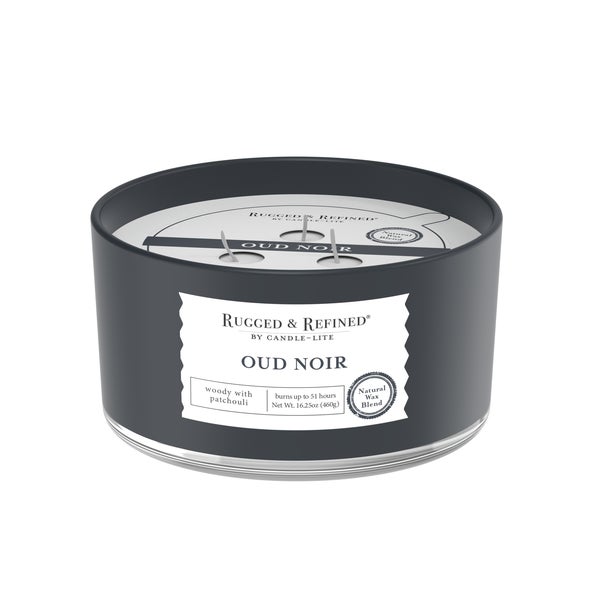 Candle Lite Rugged and Refined 16.25oz Oud Noir