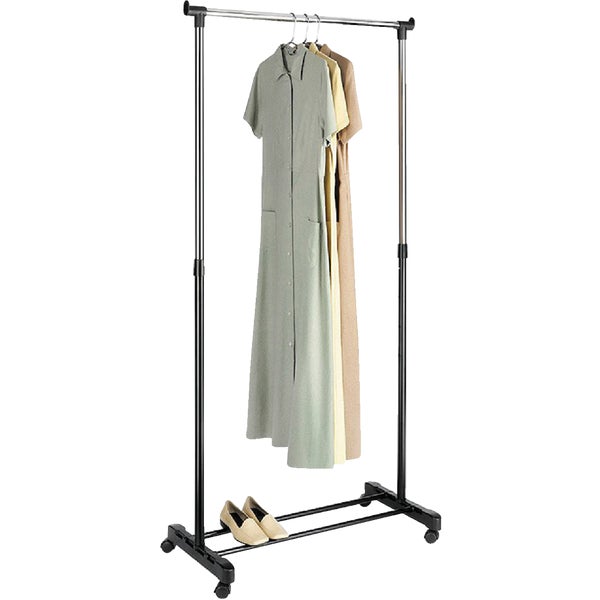 Whitmor Adjustable Garment Rack 16-3/4 In. x 43 In. to 72 In.