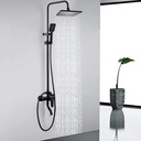 Royal Homes Shower Set 29.14 x 12.2 x 4.92 In. Black