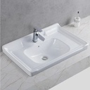 Royal Homes Topmount Bathroom Sink 31.4 x 19.6 x 7.8 In.