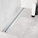 Royal Homes Linear Shower Floor Drain Chrome 3.93In.x23.6In.x2.08In.